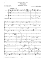 Floréales - Quatuor à Cordes - Christine Marty-Lejon - Partition