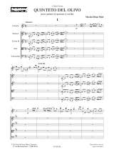 Quinteto del Olivo - Maximo Diego Pujol - Partition - Quintettes