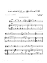Sarabande et Allemande - Jean-Baptiste Senaillé - Partition