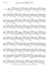 Suites pour Violoncelle - Cor de Basset - BACH - Partition