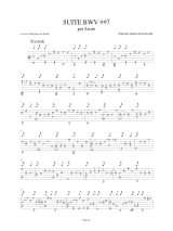 Suite BWV 997 - BACH - Partition - Luth