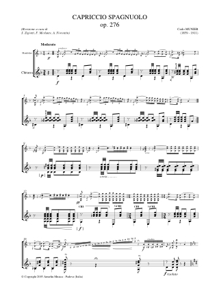 Capriccio Spagnuolo Op. 276 - Carlo Munier - Partition