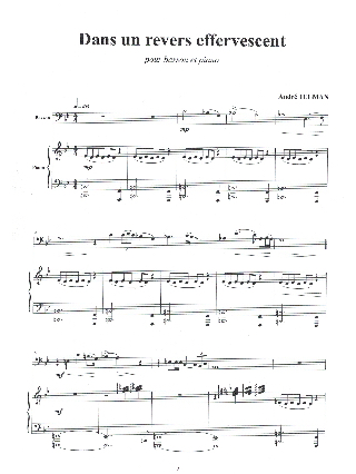 Dans un revers effervescent - André Telman - Partition