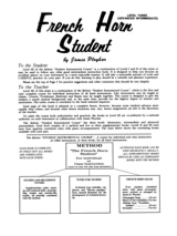 French Horn Student Volume 3 - James Ployhar - Partition - Cor
