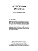 15 Percussion Ensembles - Sandy Feldstein - Partition