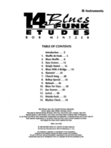 14 Blues & Funk Etudes - Bob Mintzer - Partition - Saxophone