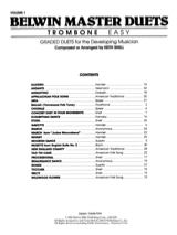 Belwin Master Duets Easy Volume 1 - Partition - Trombone