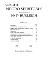 Album Of Negro Spirituals - Low Voice - Partition - Jazz