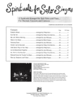 Spirituals For Solo Singers - Medium Low - Partition - Jazz