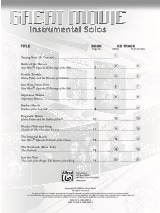 Great movie instrumental solos - Partition - Flûte traversière