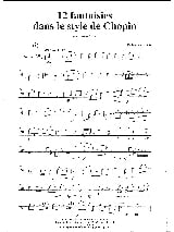 12 Petites fantaisies dans le style de Chopin - Jérôme Naulais