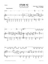 Etude 42 - Ferdinand de Poppe & Franz de Weweire - Partition