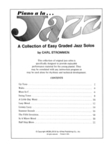 PIANO A LA JAZZ - EASY - Carl Strommen - Partition - Piano