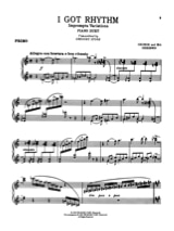 I Got Rhythm. 4 Mains - GERSHWIN - Partition - Piano