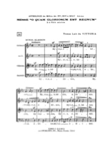 Missa O Quam Gloriosum Est Regnum - Victoria - Partition - Chœur