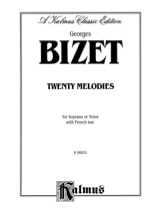 20 Mélodies Opus 21. Voix Haute - BIZET - Partition - Mélodies
