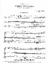 3 Vocalises - WILLIAMS VAUGHAN - Partition - Clarinette