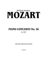 Concerto Pour Piano N° 26 En Ré Majeur KV 537 - MOZART - Partition