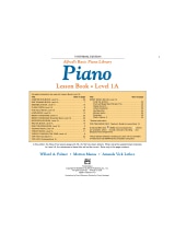 Lesson Book Level 1A - Piano - ALFRED - Partition - Piano