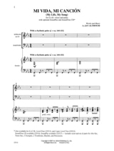 Mi Vida Mi cancion - Jay Althouse - Partition - Chœur