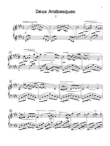 2 Arabesques - DEBUSSY - Partition - Piano