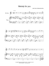 Melody for you - Alex van de Meulebroecke - Partition - Saxophone