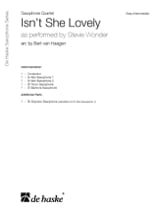 Isn't She Lovely - Quatuor de Saxophones - Stevie Wonder - Partition