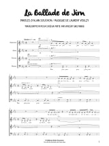 5 Chansons pour Choeur SATB - Alain Souchon - Partition - Chœur