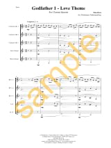 Le Parrain, Love Theme - Quatuor de Clarinettes - ROTA - Partition