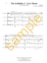 Le Parrain, Love Theme - Quatuor de Trombones - ROTA - Partition