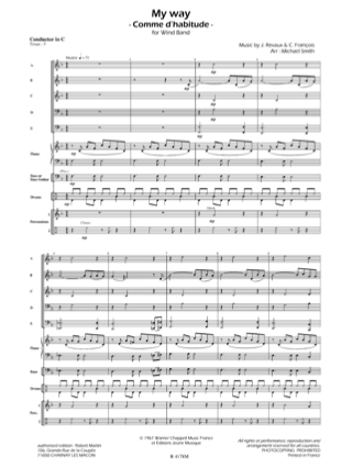 My Way - Claude François - Partition
