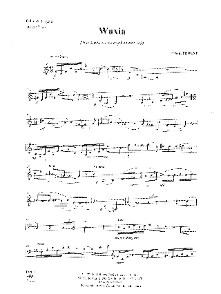Wuxia - Saxhorn Euphonium Baryton - Pascal Proust - Partition