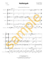 Hallelujah - Quintette de Cuivres - Leonard Cohen - Partition