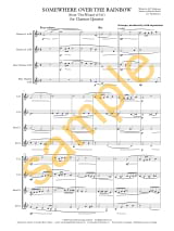 Over the Rainbow - Quatuor de Clarinettes - Harold Arlen - Partition