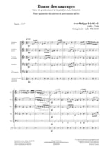 Danse des Sauvages - RAMEAU - Partition - Ensemble de cuivres