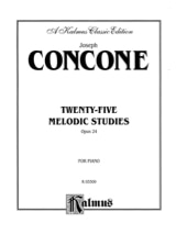 25 Melodious studies - Giuseppe Concone - Partition - Piano