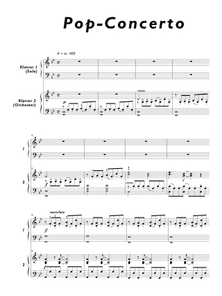 Pop-Concerto - Daniel Hellbach - Partition - Piano