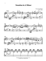 Sonatine en La mineur - Georg Benda - Partition - Piano
