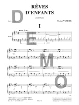 RÊVES D’ENFANTS - VERDIER Florian - Partition - Piano