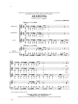 Alleluia - K. Albrecht Sally - Partition - Chœur