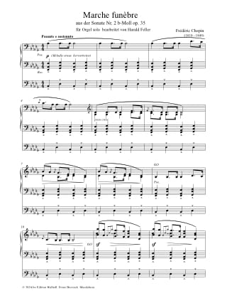 Marche funèbre - CHOPIN - Partition - Orgue
