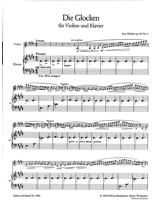 Die Glocken op. 115 n° 4 - SIBELIUS - Partition - Violon