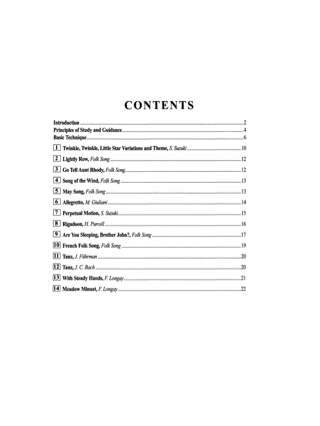 Guitar School Volume 1 Guitar Part - Shinichi Suzuki - Partition