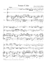Trio-Sonate en Do Majeur - 2 Violons et BC - Johann Gottlieb Goldberg