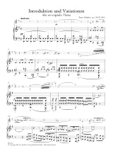 Trockne Blumen, Introduction et Variations - SCHUBERT - Partition