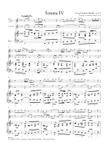 Sonate en Trio en Fa Majeur Opus 2 N° 4 - HAENDEL - Partition - Trios