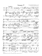 Triosonate g-moll op. 2 Nr. 5 - Stimmen - HAENDEL - Partition - Trios
