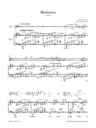 Méditation de Thaïs - Violin - MASSENET - Partition - Violon