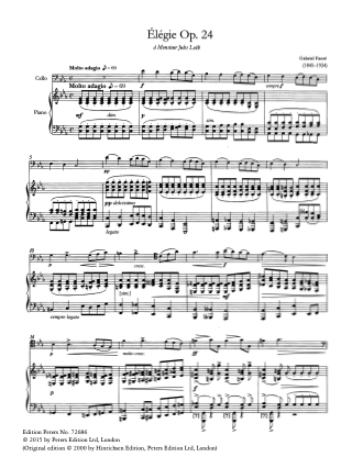Complete Shorter Works - Violoncelle - FAURÉ - Partition - Violoncelle