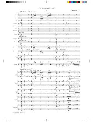 4 Iberian Miniatures - Conducteur - Francisco Coll - Partition